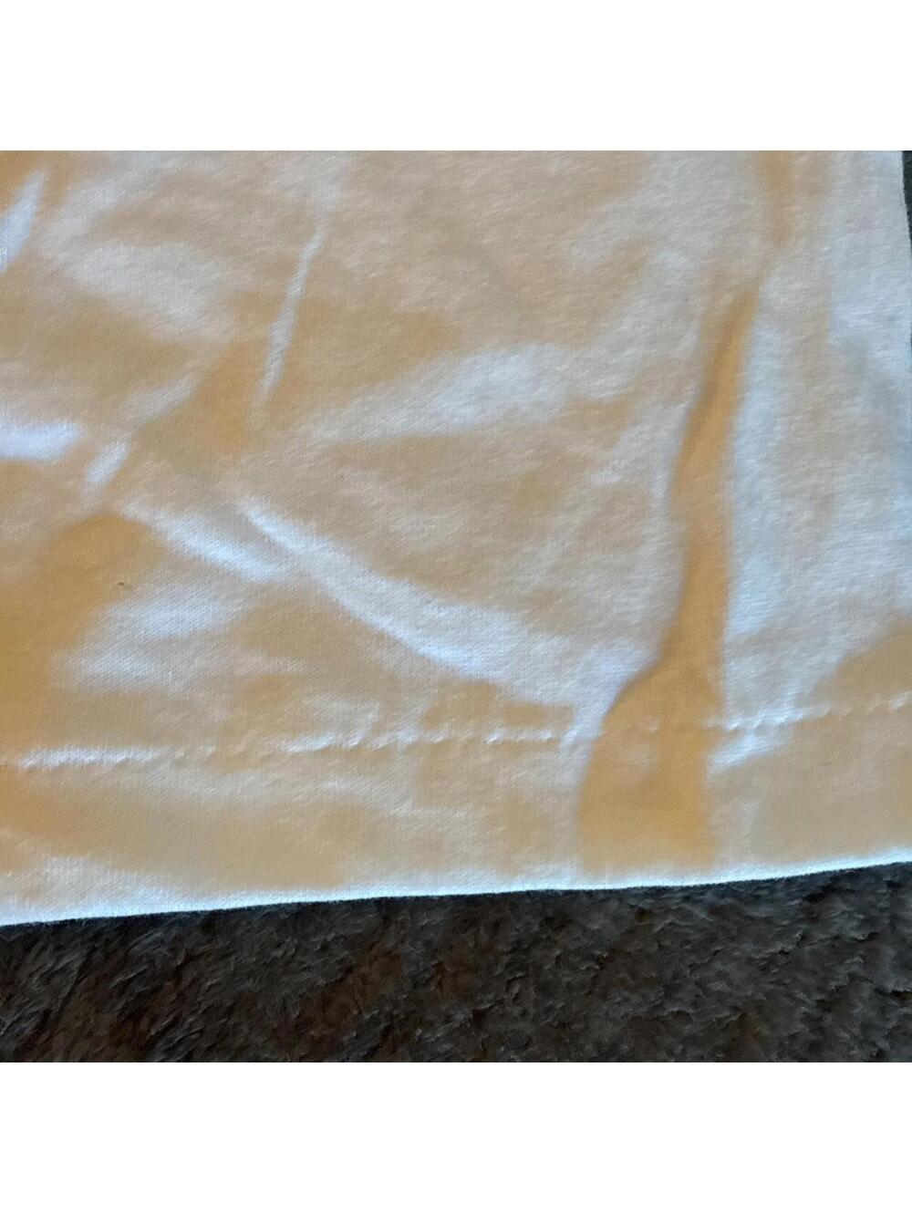 Vintage LA Sportswear T-Shirt American Flag Sleeves Single Stitch USA Mens XL - Picture 8 of 9